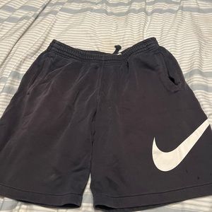 Navy Blue Cotton Nike Shorts